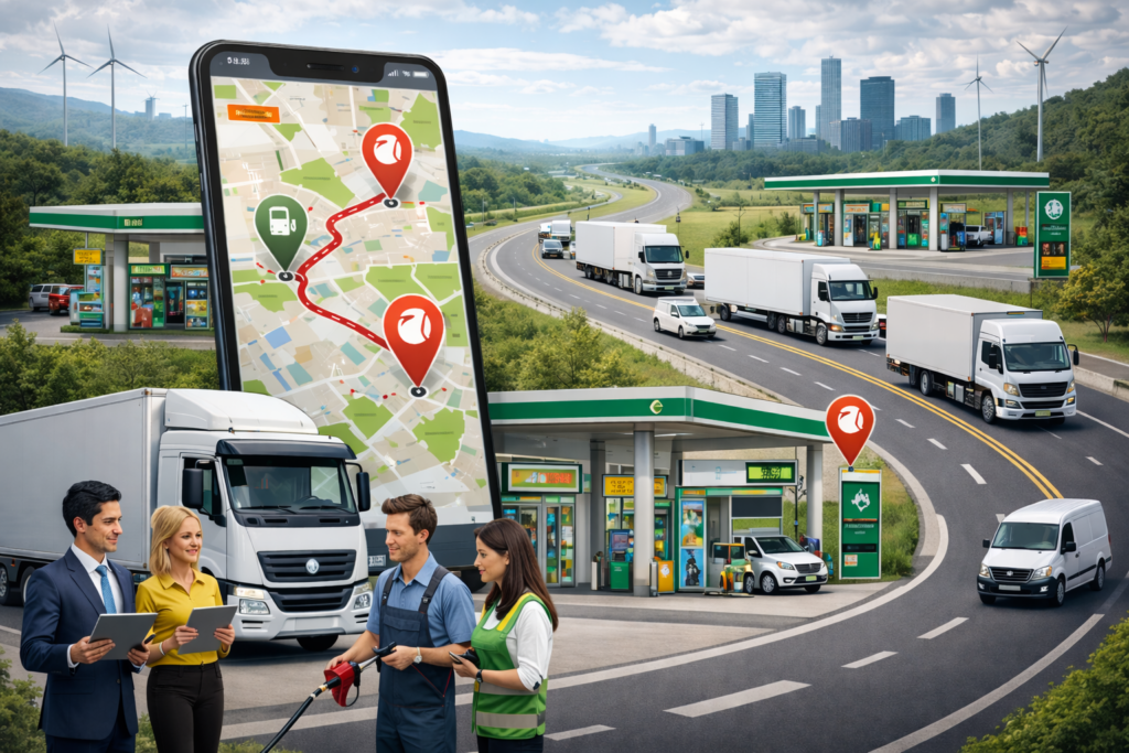Afiliación de gasolineras basada en rutas: una nueva estrategia para optimizar flotillas empresariales.